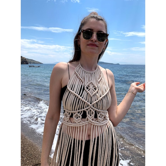 Macrame Dress Festival Clothing 