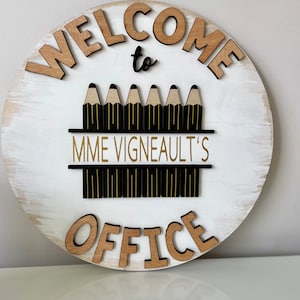 Office sign - Principal sign  - Vice Principal sign - Office decor - customized sign - personalized sign