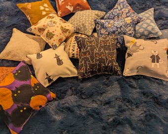 Organic Homegrown Catnip Handmade Cat Toy Pillow