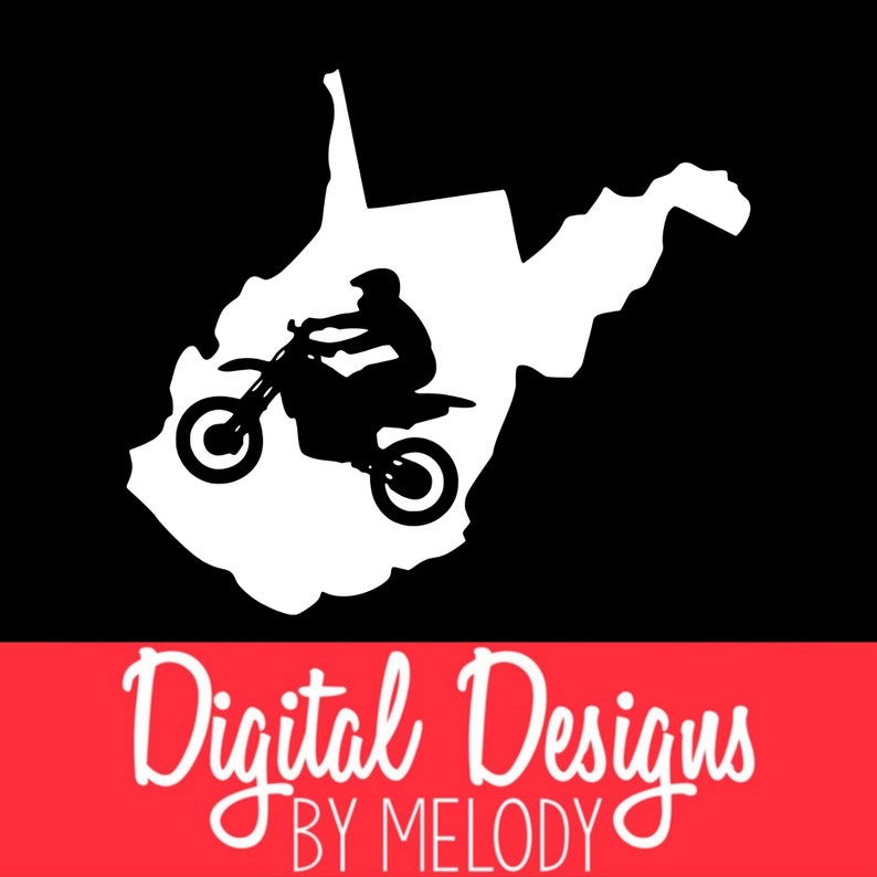 West Virginia Svg Motocross Svg Dirt Bike Svg Dirt Bike Etsy
