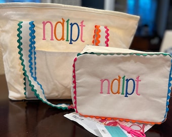 Bolso y cartera de punto de aguja Ricrac