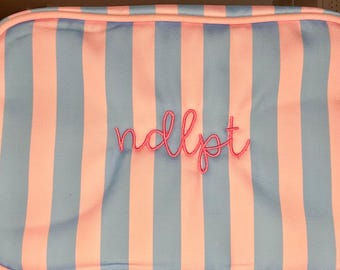 Bolsa para accesorios y proyectos de bordado a rayas Cabana