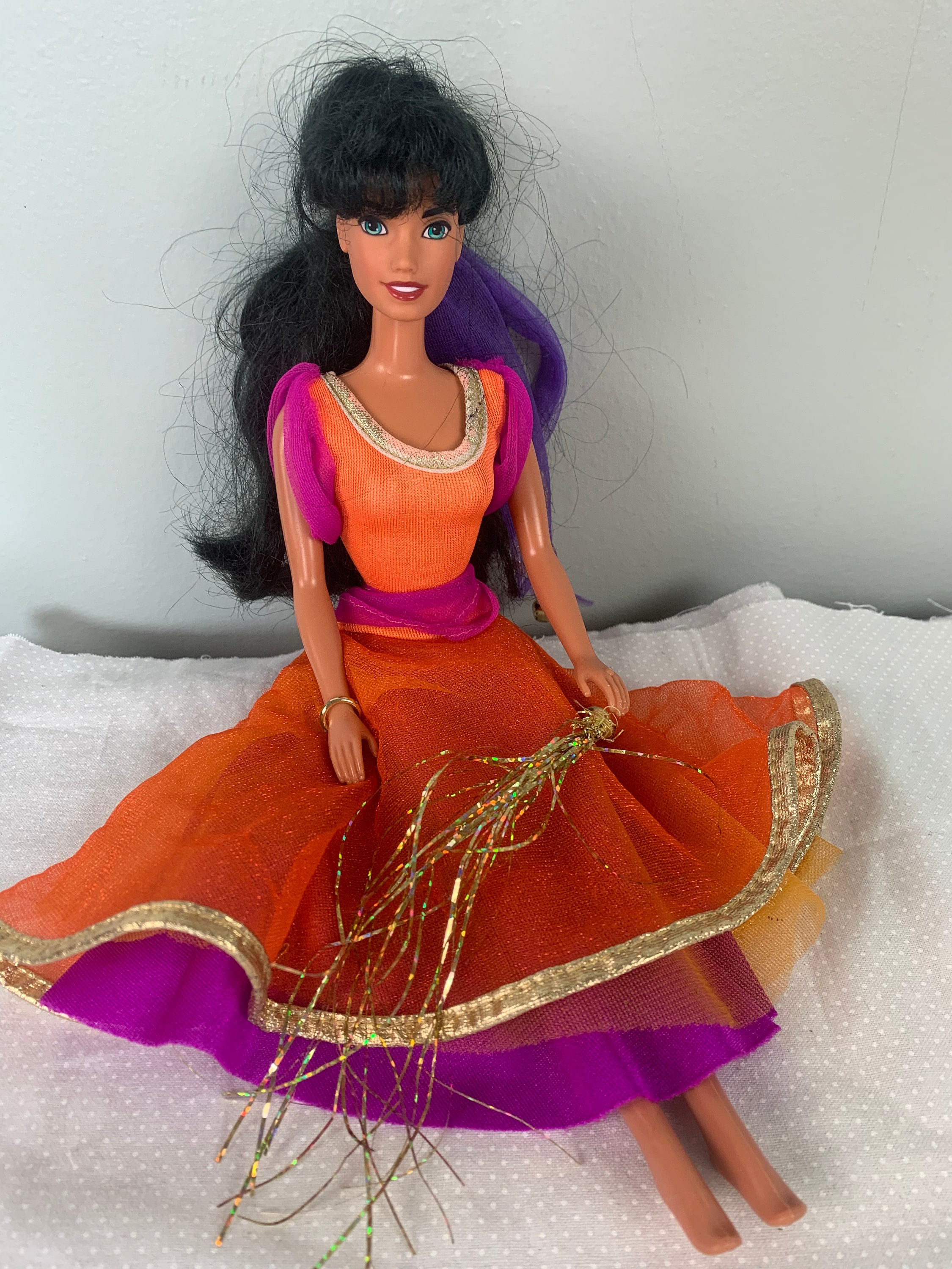 Vintage 1990s Disney Esmeralda Barbie Doll by Mattel | Etsy