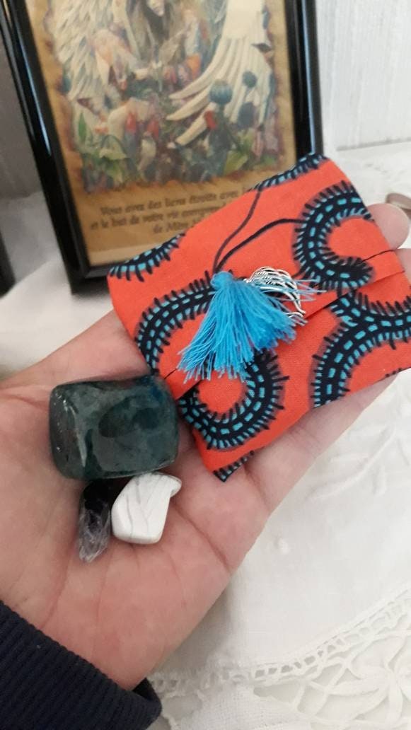 Je Lâche Prise Pochon Énergétique Magique de Cristaux Choisis Retrouver La Sérénité, L'apaisement av