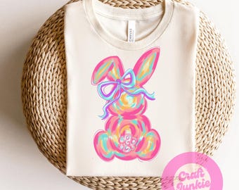 Conejito colorido png, Pascua png, Conejito de Pascua png, Lindo Pascua png, Niñas Pascua png, archivos png, Solo archivo digital
