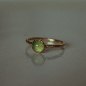 Green Aventurine Stacking Ring || Dainty Stacking Ring || Silver ring || Gold Filled Stacker