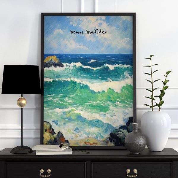 Henri Matisse Print, Matisse Poster, Matisse Wall Art, Matisse Art Print, Matisse Waves, Matisse Ocean Print, Matisse Beach Print