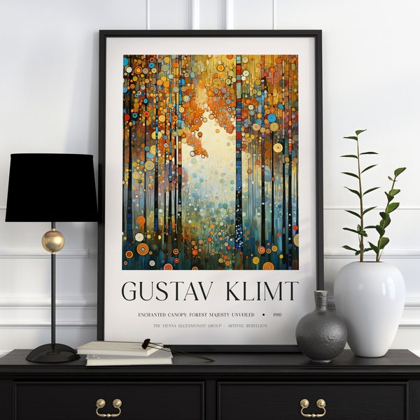 Gustav Klimt Print, Klimt Museum Poster, Gustav Klimt Poster, Klimt Exhibition Poster, Gustav Klimt Painting, Flower Garden, Flower Market