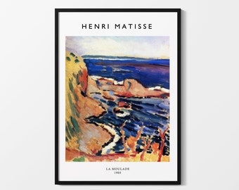 Framed Henri Matisse Print | Matisse Poster | Matisse Wall Art | Matisse Art Print | Landscape Matisse Print | Beach Matisse Art