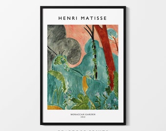 Framed Henri Matisse Print | Matisse Poster | Matisse Wall Art | Matisse Art Print | Woodland Matisse Print | Garden Matisse Art