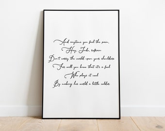 Citation Chanson Etsy