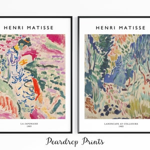 Henri Matisse Print Set of 2 | Matisse Poster | Matisse Wall Art | Matisse Art Print | Matisse Set of 2 | Matisse Sets | 2 Matisse Prints