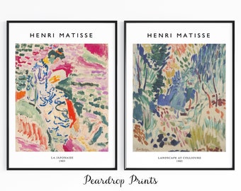 Henri Matisse Print Set of 2 | Matisse Poster | Matisse Wall Art | Matisse Art Print | Matisse Set of 2 | Matisse Sets | 2 Matisse Prints