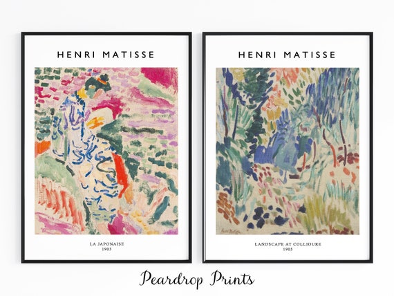 Henri Matisse Print Set of 2 Matisse Poster Matisse Wall Art