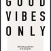 Good Vibes Only Print Yoga Print Quote Print Bedroom - Etsy