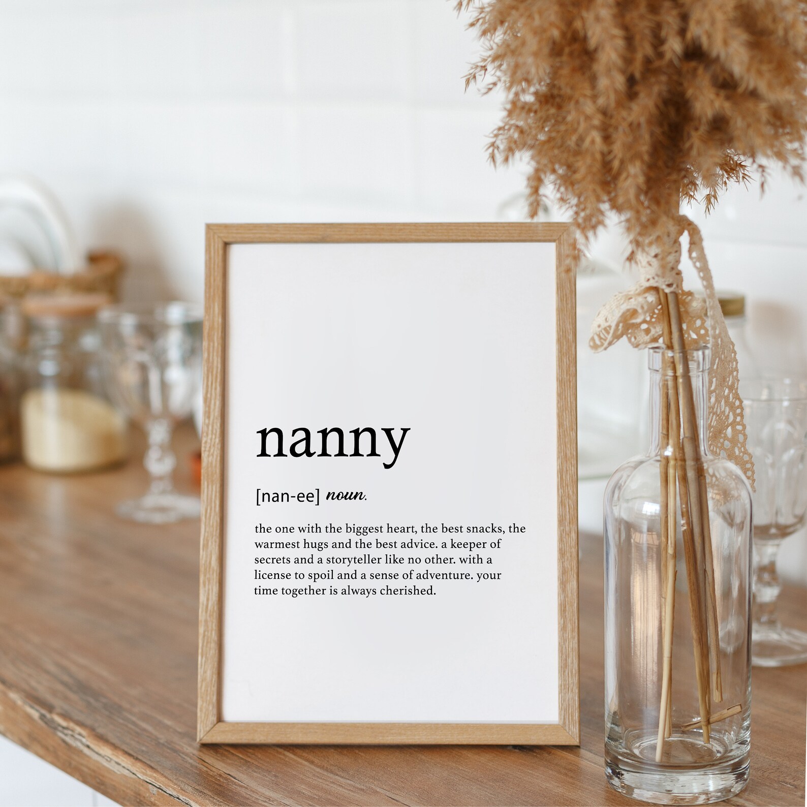 Nannie / Nanny Definition Print Nanny Gift Gifts for Nanny Etsy