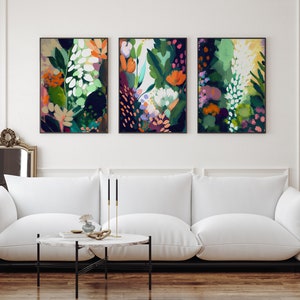 Set of 3 Prints Colorful Wall Art Colorful Posters - Etsy