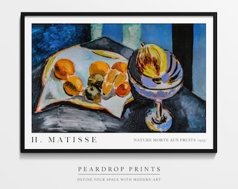 Framed Henri Matisse Print | Matisse Poster | Matisse Wall Art | Matisse Art Print | Matisse Fruit Print | Matisse Art | Horizontal