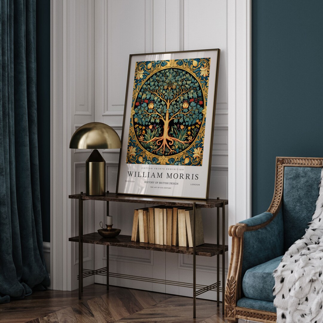 William Morris Tree of Life Print, William Morris Exhibition Print ...