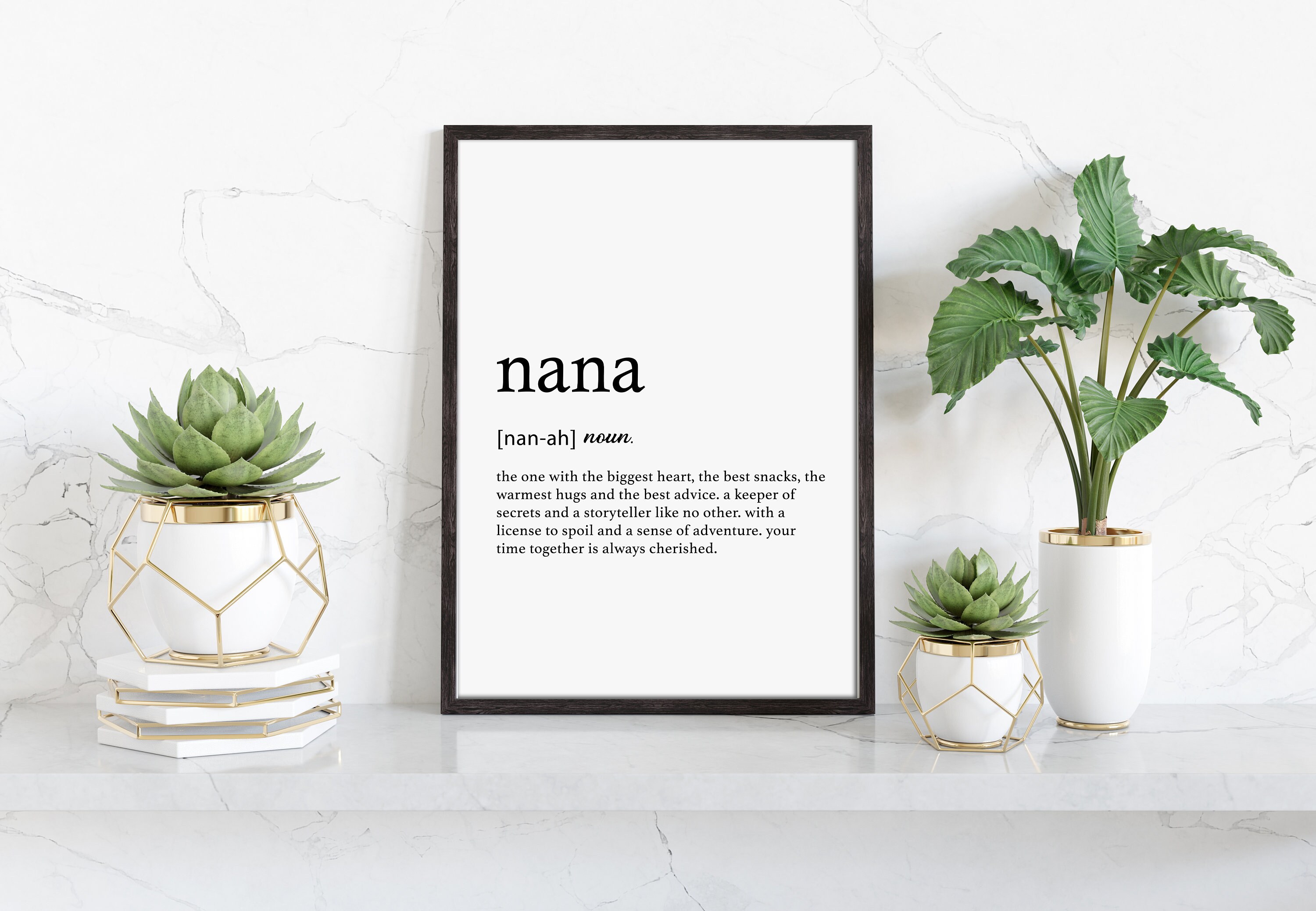 Nana Definition Print NAna Gift Gifts for Nana Nan Etsy