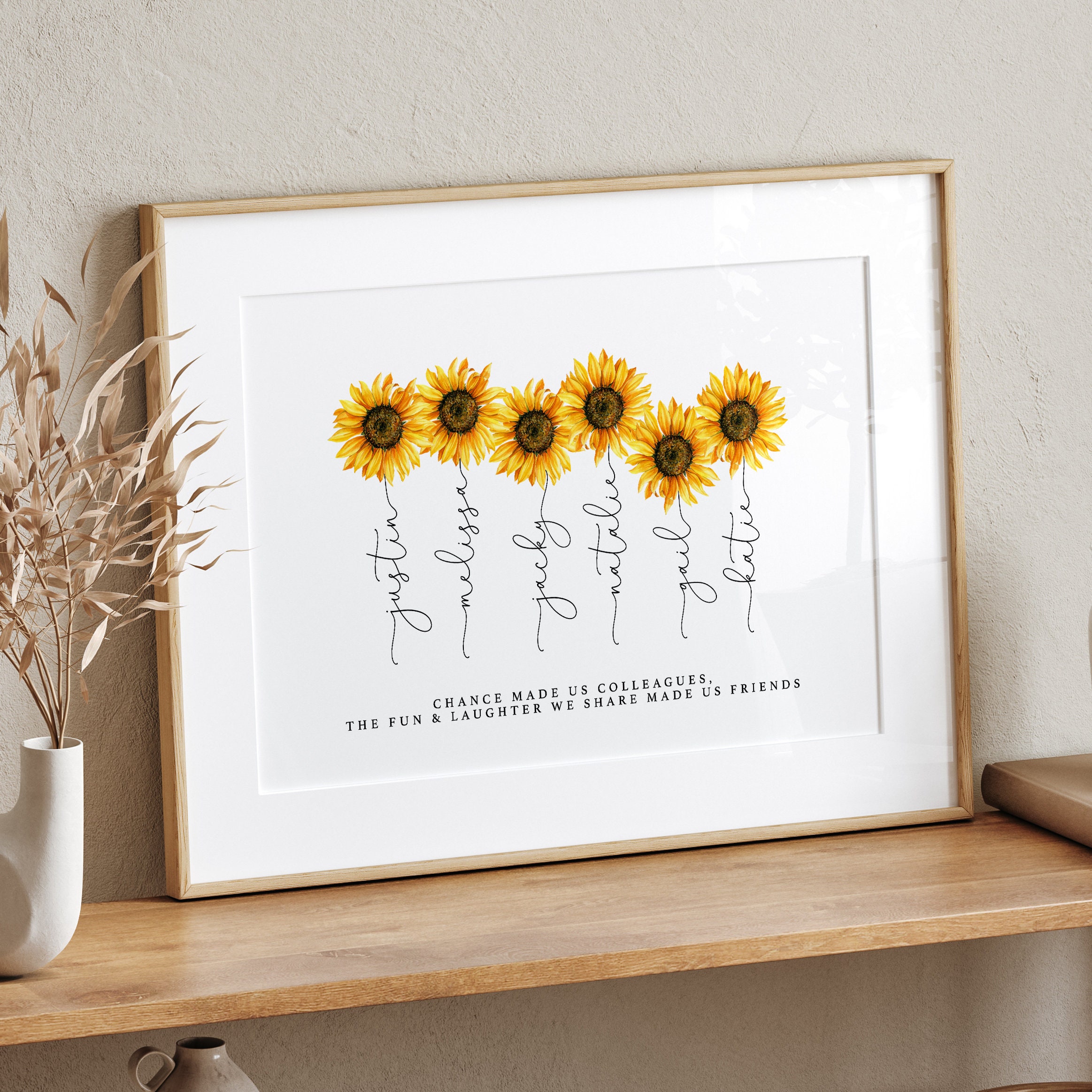 Personalised Work Colleague Gift Leaving Gift Work Colleague Etsy