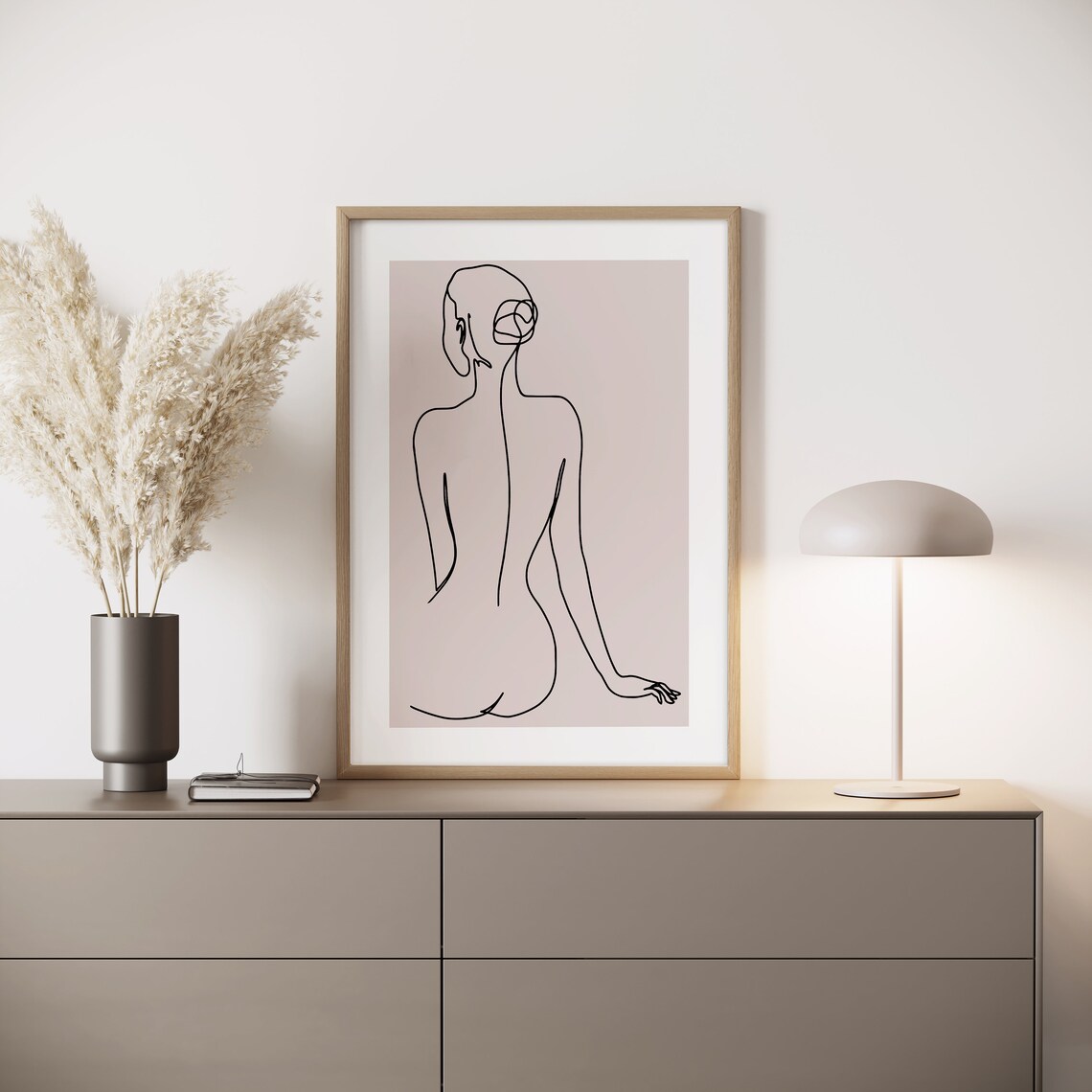 Female Body Line Art Print Fashion Feminine Line Drawing Etsy