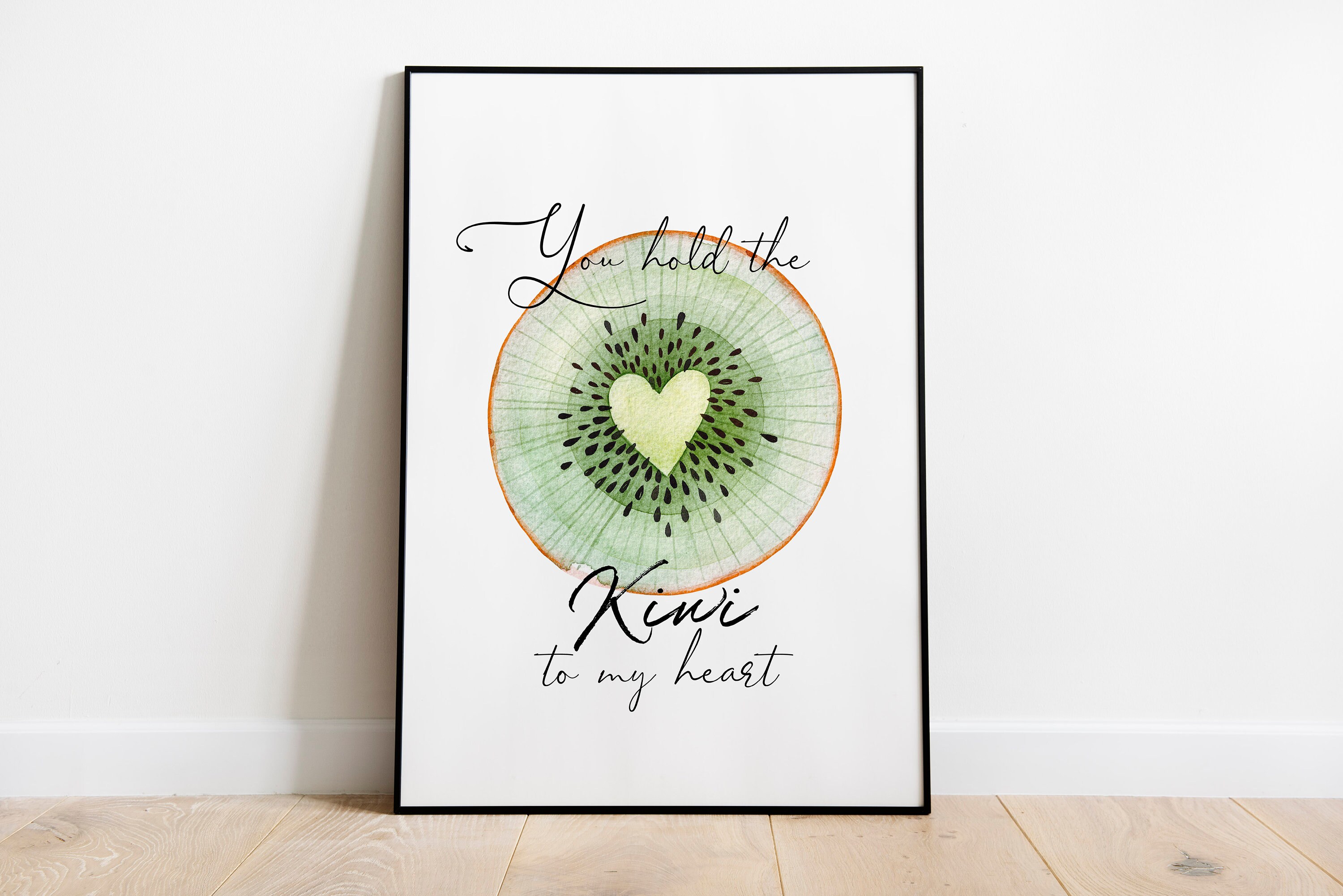 You Hold the Kiwi to My Heart Quote New Zealand Gift Quote Etsy UK
