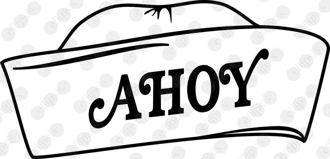 Scoops Ahoy Hat Decal Etsy