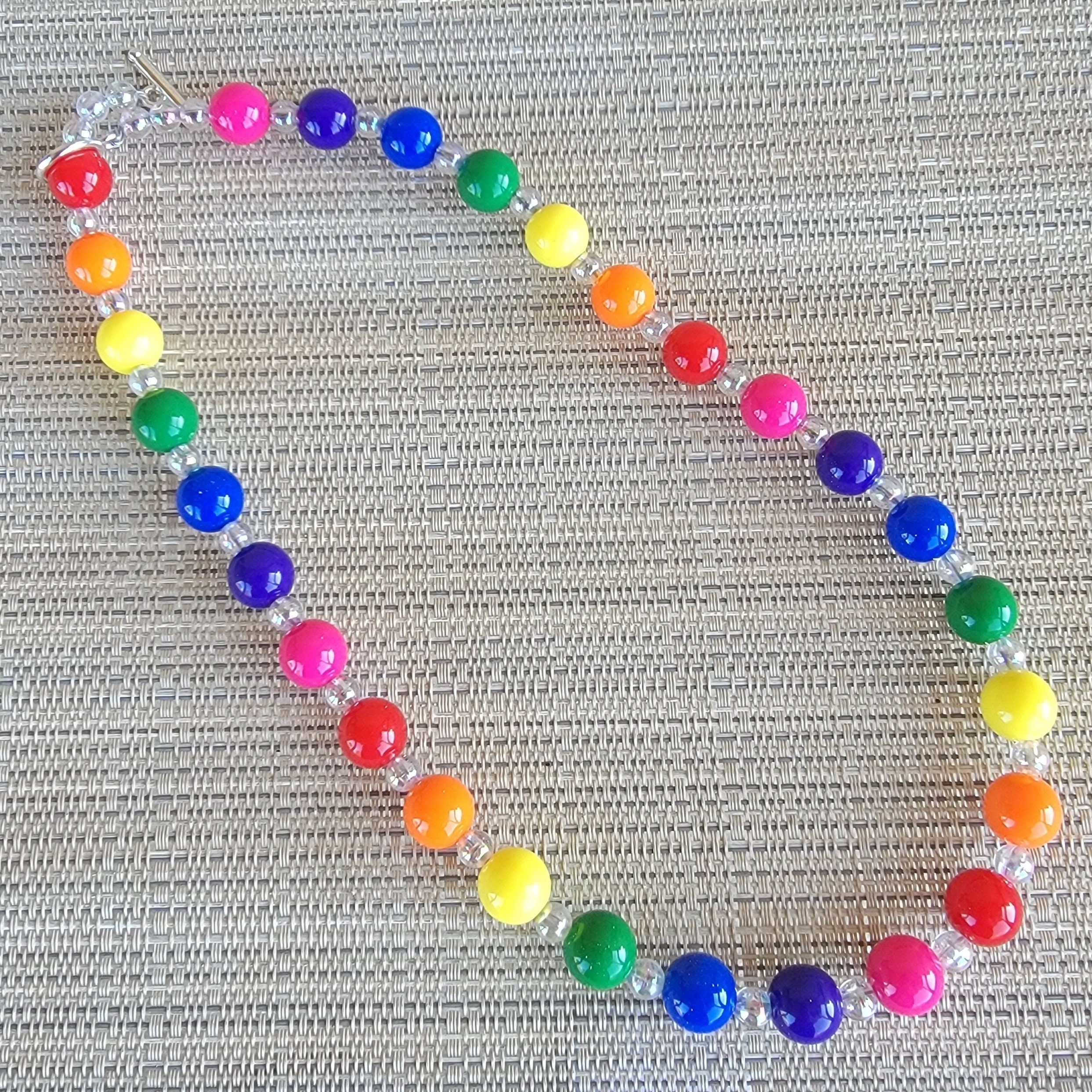 Rainbow Necklace - Etsy