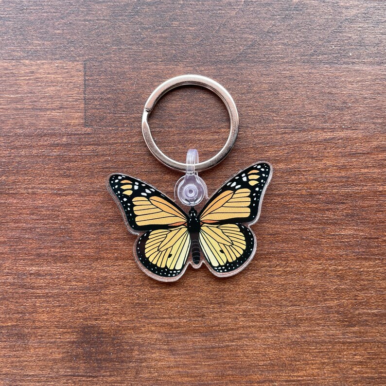 Monarch Butterfly Keychain Butterfly Gift Insect Keychain Etsy
