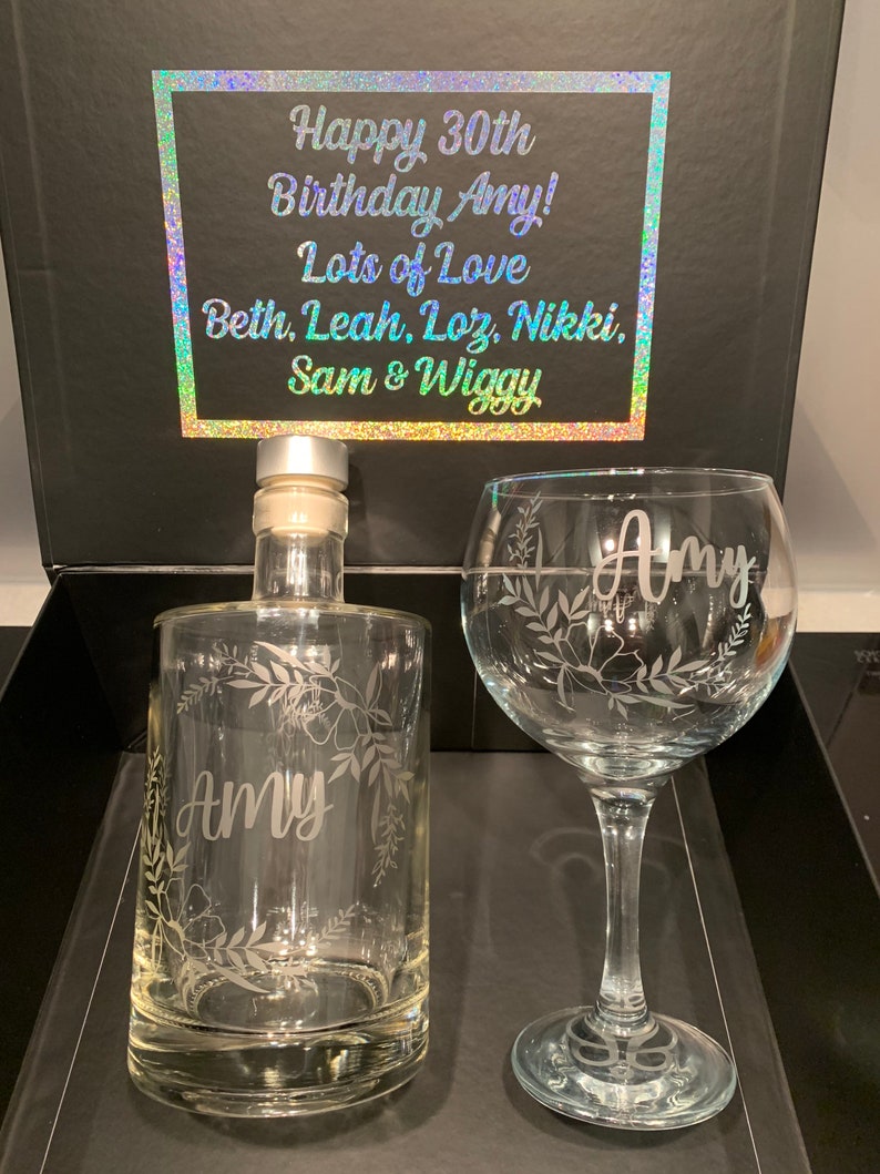 Personalised Gin Decanter Bottle for Gin Lovers Who Like to Do Etsy UK