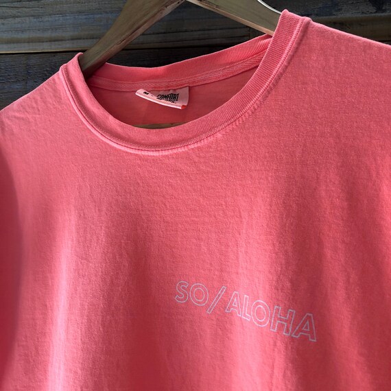 Comfort Colors Tee Neon Red Orange Etsy