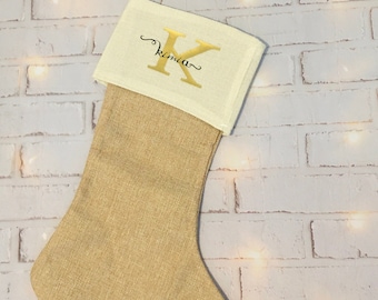 Weihnachtssocke, Weihnachtsstiefel aus Stoff, Weihnachtsstrumpf, personalisierte Weihnachtssocke, Weihnachtssocke zum Aufhängen