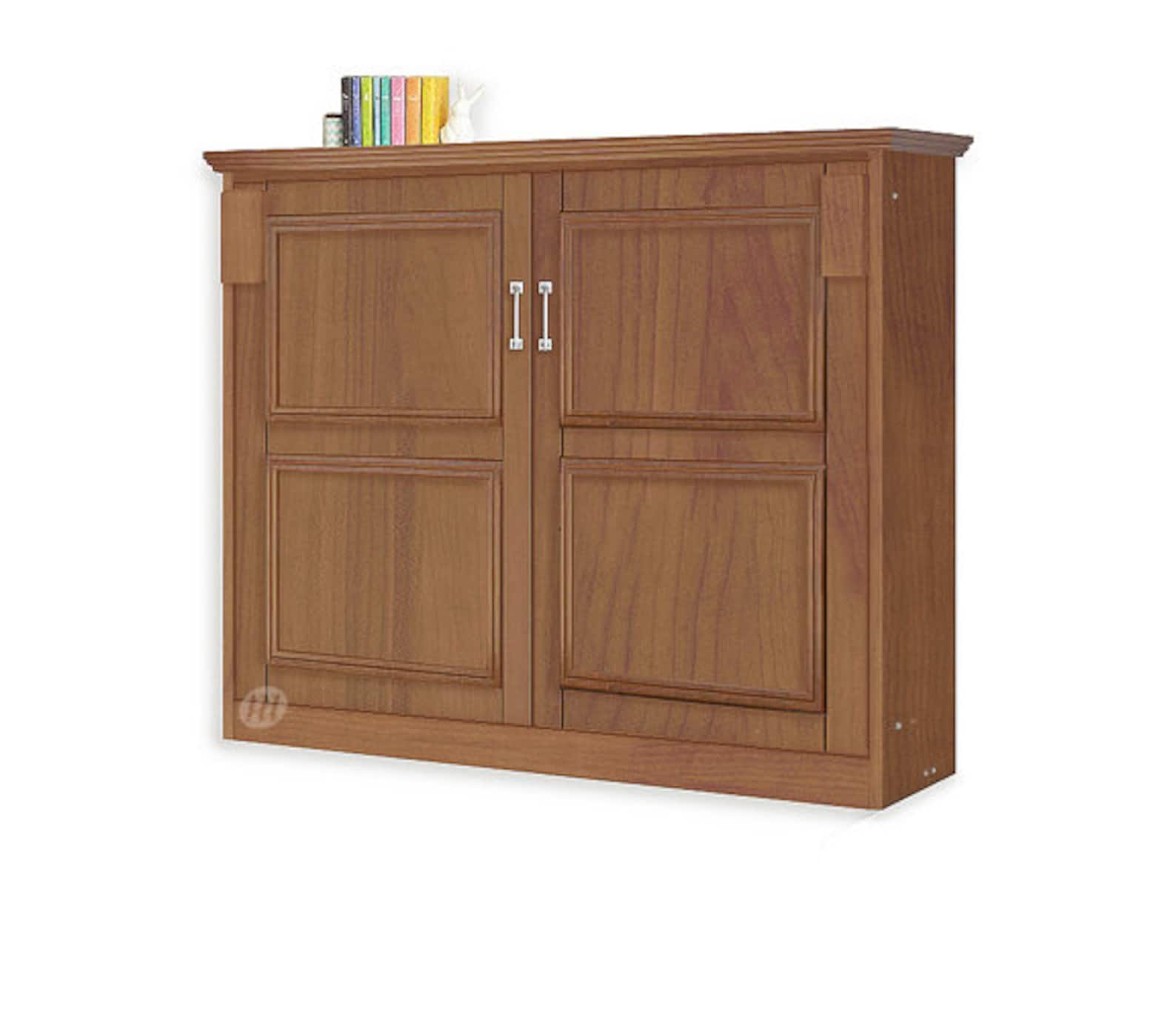 Murphy 2Panel Horizontal Queen Wall Bed Plans Design 5QHWB Etsy