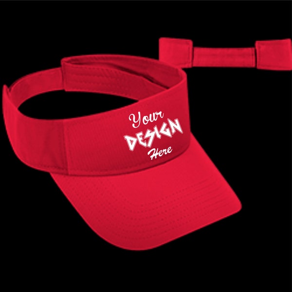 Embroidered Visor Etsy