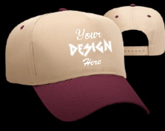 Personalized Embroidered OTTO CAP 5 Panel Mid Profile Baseball Cap Custom Embroidery 31069