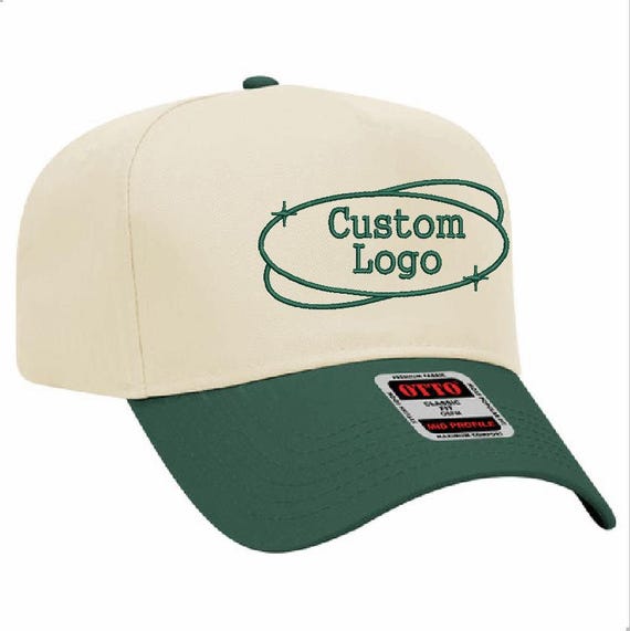 Personalized Embroidered OTTO CAP 5 Panel Mid Profile Baseball Cap