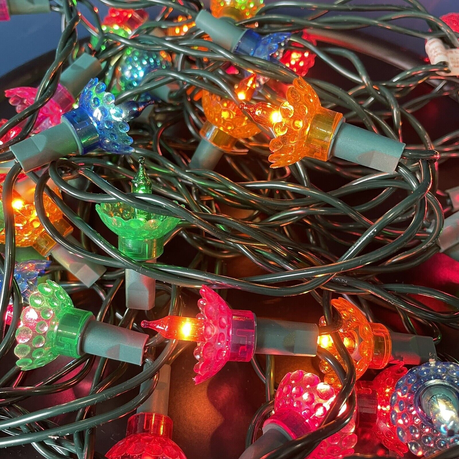 retro christmas lights