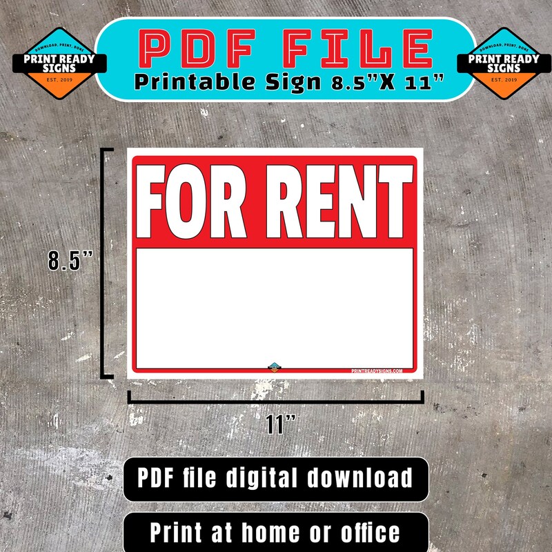 Private Rent Sign For Rent Signs - Etsy