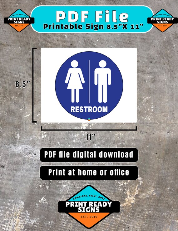 Womens Restroom Sign Printable