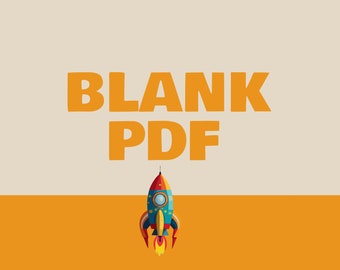 Blank PDF file - Ready to Download after purchase - Art