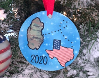 Deployment Christmas Ornament| Military ornament | Christmas alone | 2023 year | Army | Marines| Air Force|