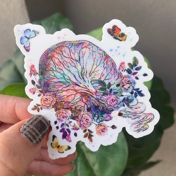 Placenta sticker | newborn| organs |human body | floral sticker | colorful sticker| midwife | doula | labor and delivery | OBGYN| RN