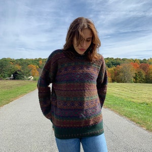 1980’s unisex multiple colored pullover sweater