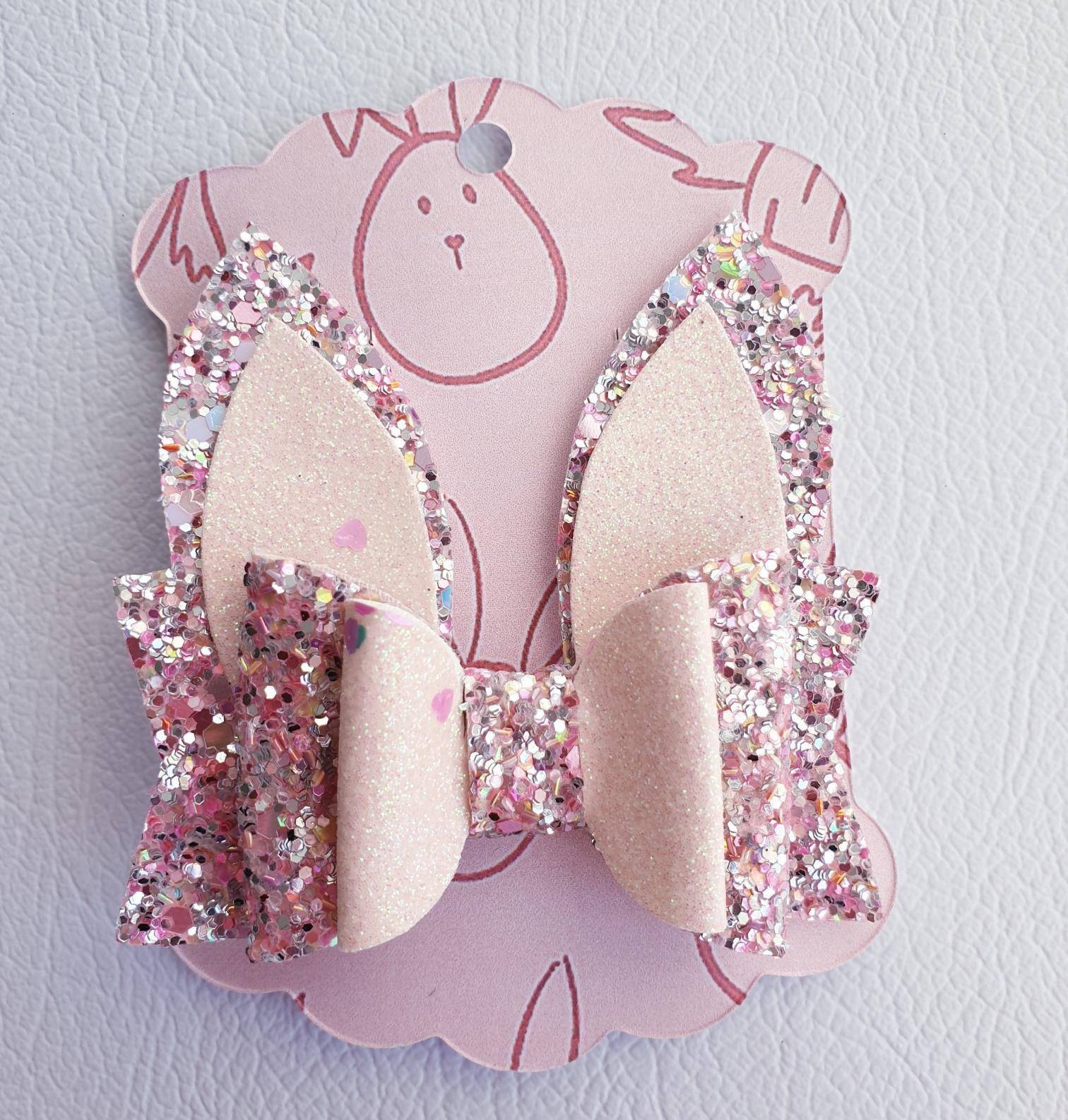 Download 3 Inch Easter Bunny Rabbit Hair Bow Template svg cut file ...