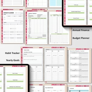 Digital Planner Undated Ipad Goodnote Template Hyperlinked - Etsy