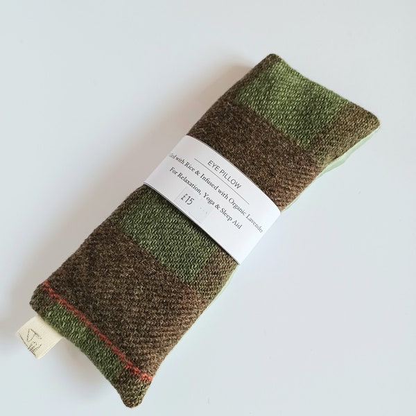 Yoga Eye Pillow Silk & Wool Lavender Eye Pillow Gift