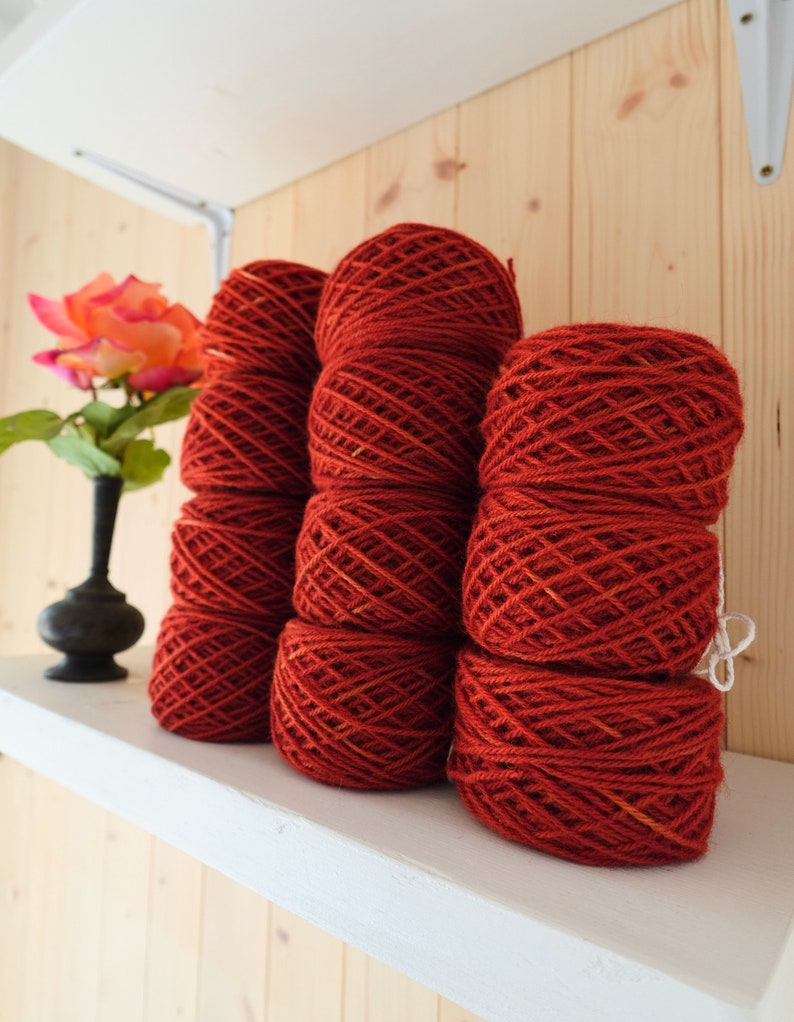 Naturally Dyed Yarn Madder Red Wool Sustainable Yarn - Etsy