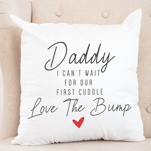 Coussin fête des pères, futur papa, cadeau futuriste, futur papa, futur papa, 1er coussin fête des pères, lin
