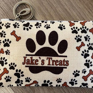 Personalised Dog treat bag, Gift for Dog, Personalised Dog Christmas Gift, Pet Present, puppy training, doggy treat bag, Pet Treat Pouch